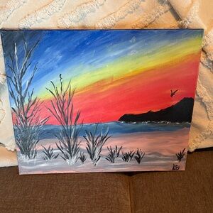 Vibrant Sunset Canvas Art